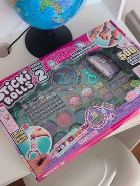 Sticker Bracelet Kit for Kids - Pink & Teal